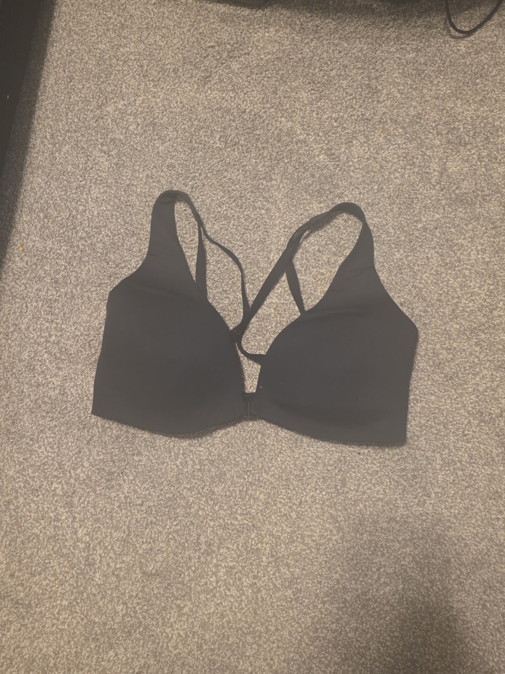 VSX Black Front Closure Seamless Bra